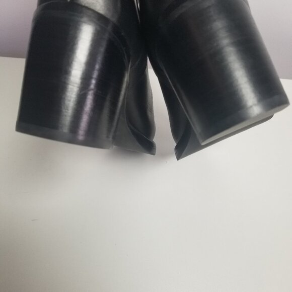 NWOB Jeffrey Campbell Desert-Me Women's Black Leather Mid Calf Boots Sz 6M - Picture 12 of 12